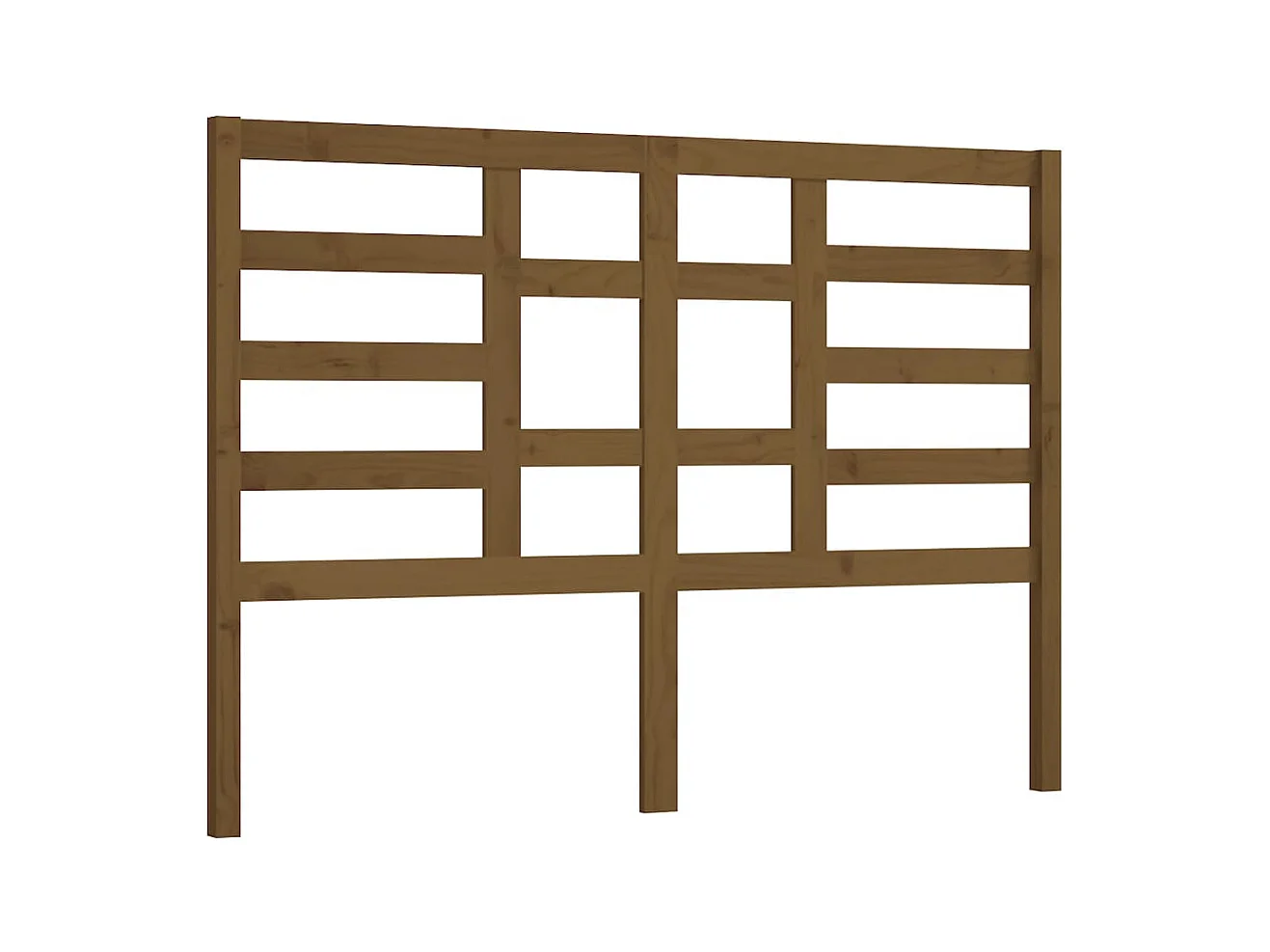 Honingbruin hoofdbord 146x4x104 cm Massief grenenhout