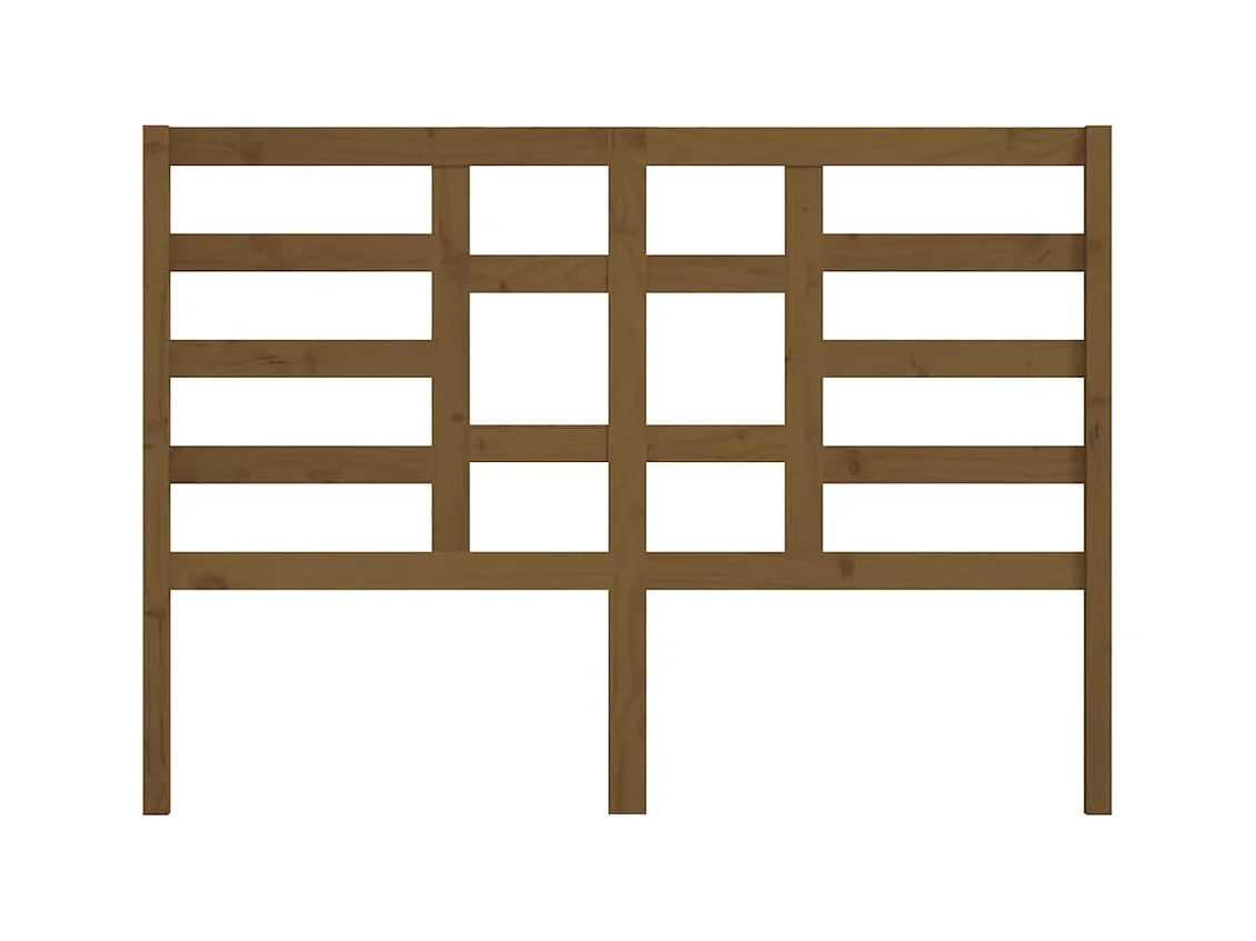 Honingbruin hoofdbord 146x4x104 cm Massief grenenhout