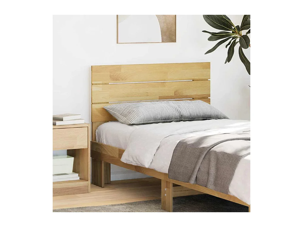 Tête de lit 90 cm bois massif de chêne