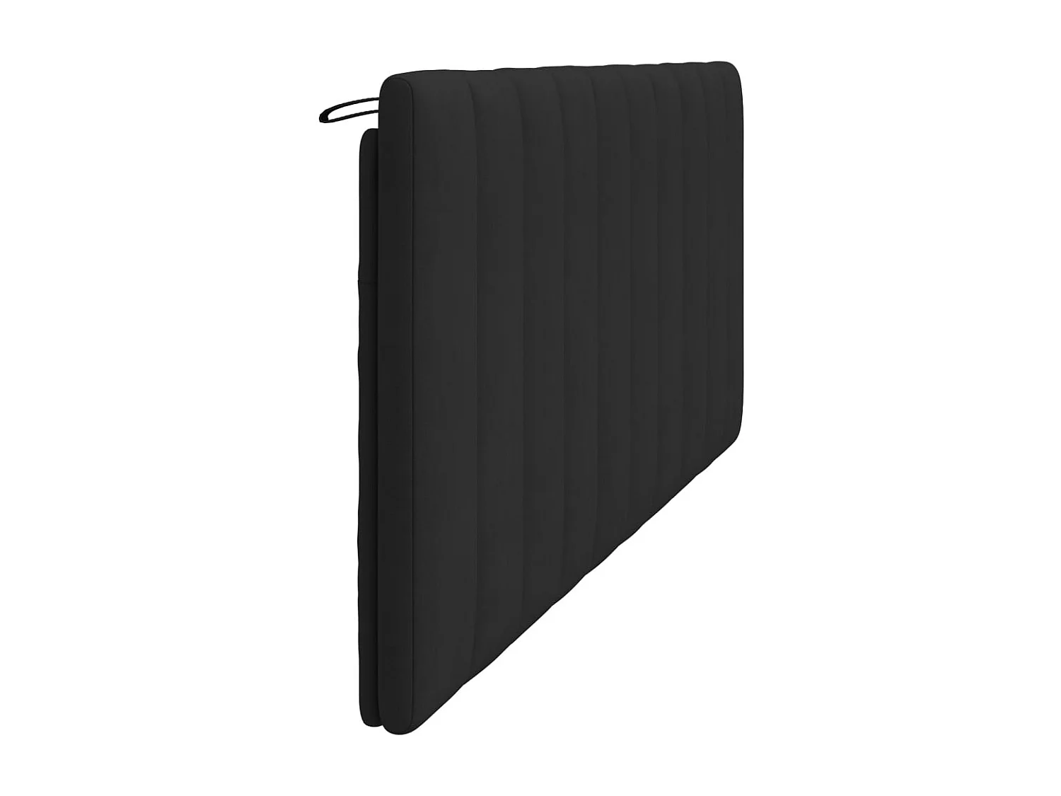 Coussin de tête de lit noir 200 cm velours