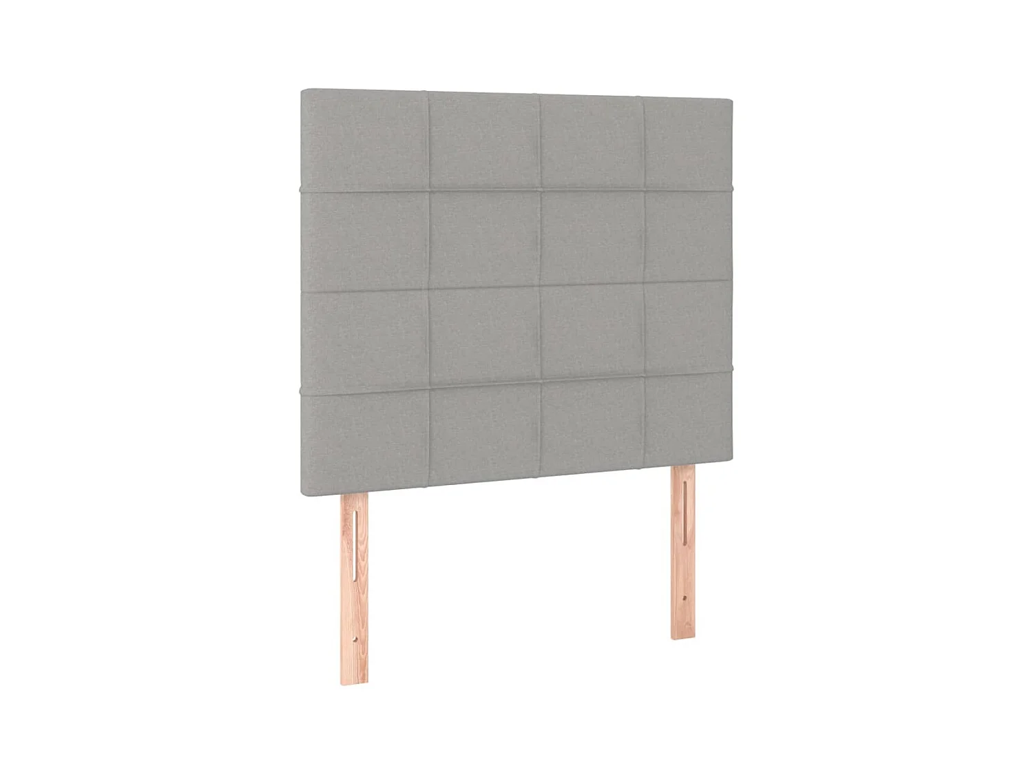 Têtes de lit 2 pcs Gris clair 90x5x78/88 cm Tissu