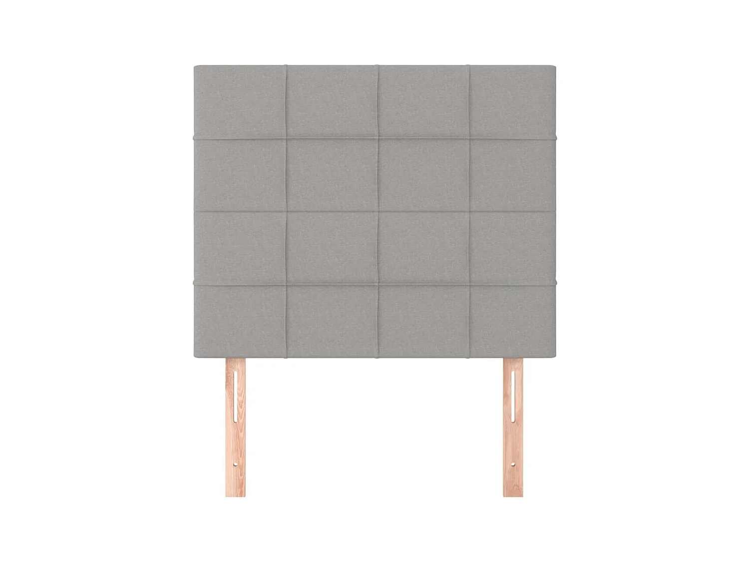 Têtes de lit 2 pcs Gris clair 90x5x78/88 cm Tissu