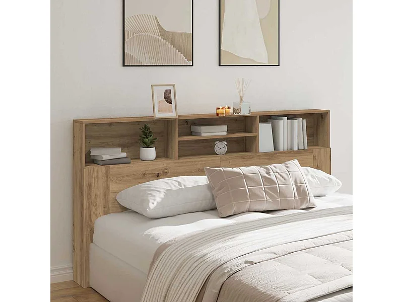 Mobile testiera in rovere fatto a mano 200x19x103,5 cm