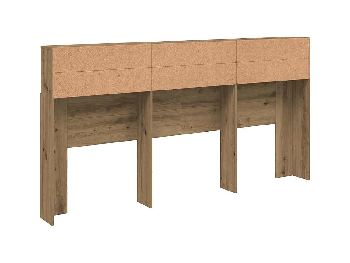 Mobile testiera in rovere fatto a mano 200x19x103,5 cm