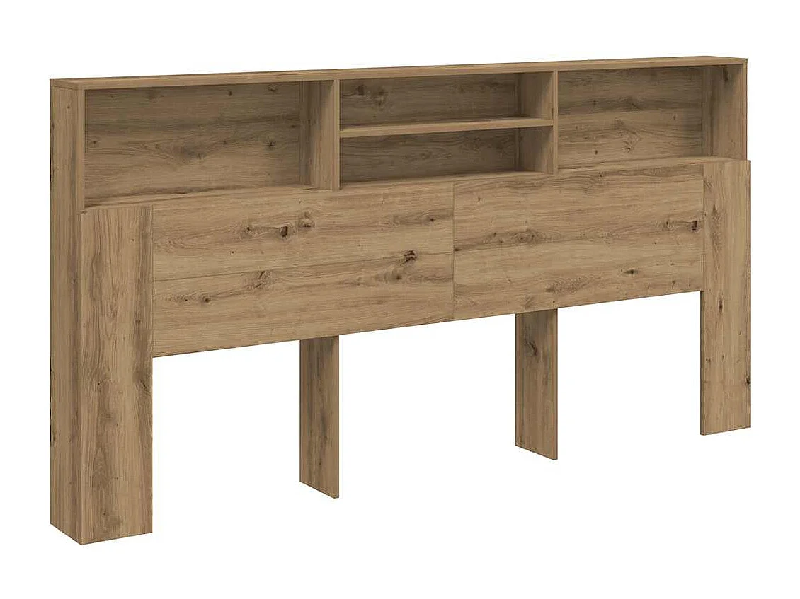 Handgefertigter Kopfteilschrank aus Eiche 200x19x103,5 cm