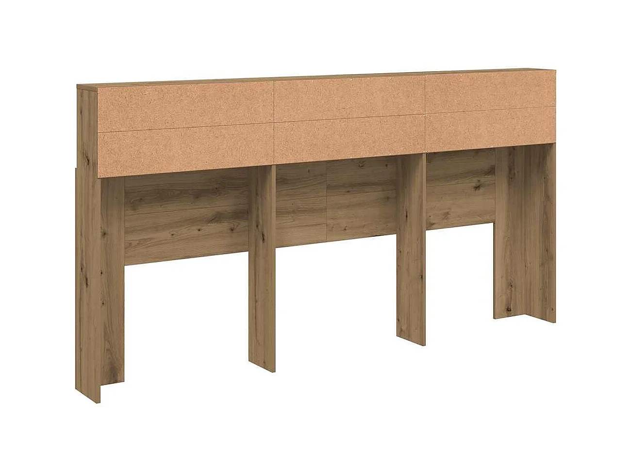 Handgefertigter Kopfteilschrank aus Eiche 200x19x103,5 cm