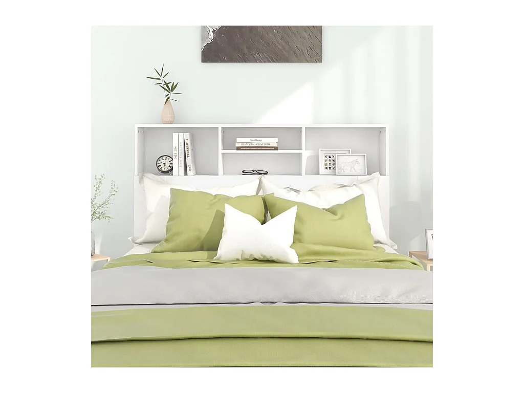 Cabecero blanco mueble 140x19x103,5 cm