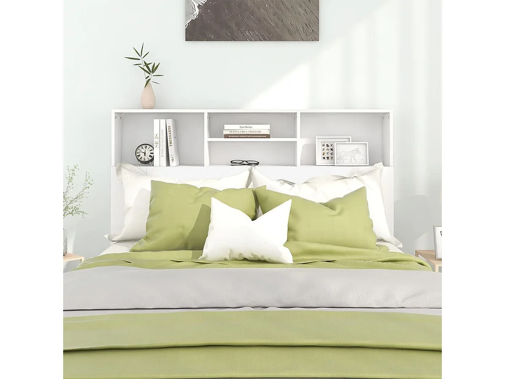 Cabecero blanco mueble 140x19x103,5 cm