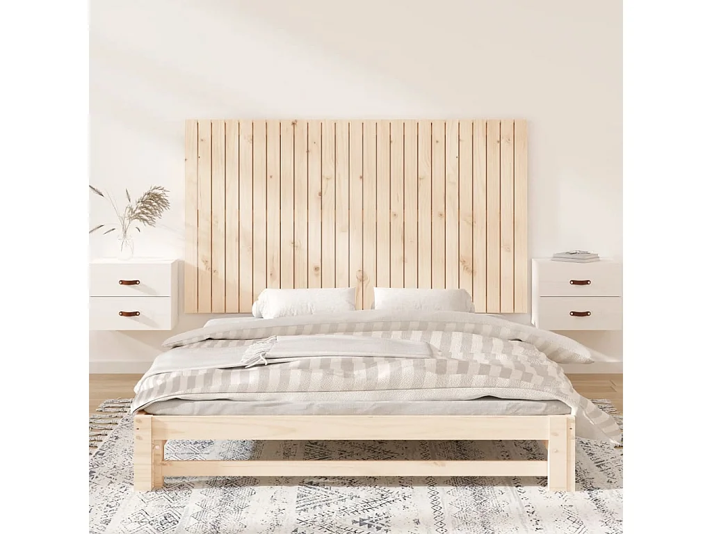 Tête de lit murale 159,5x3x90 cm Bois massif de pin
