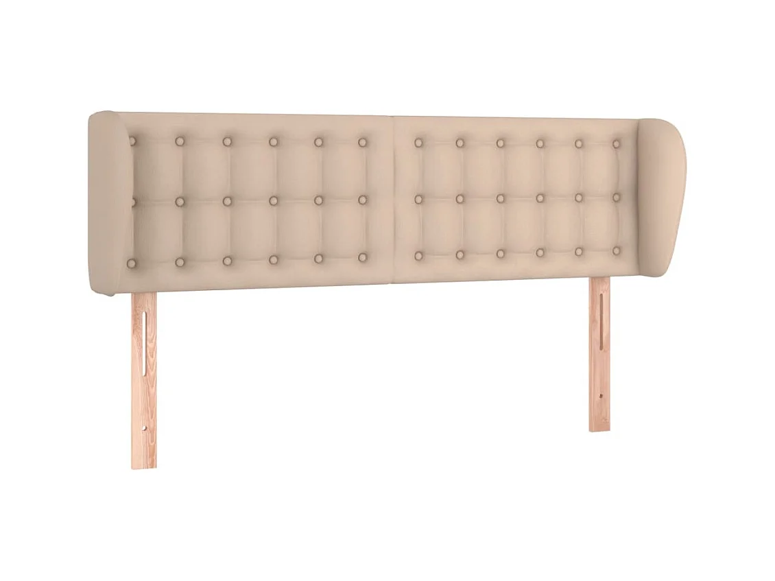 Hoofdbord met vleugels Cappuccino 147x23x78/88 cm Kunstleer