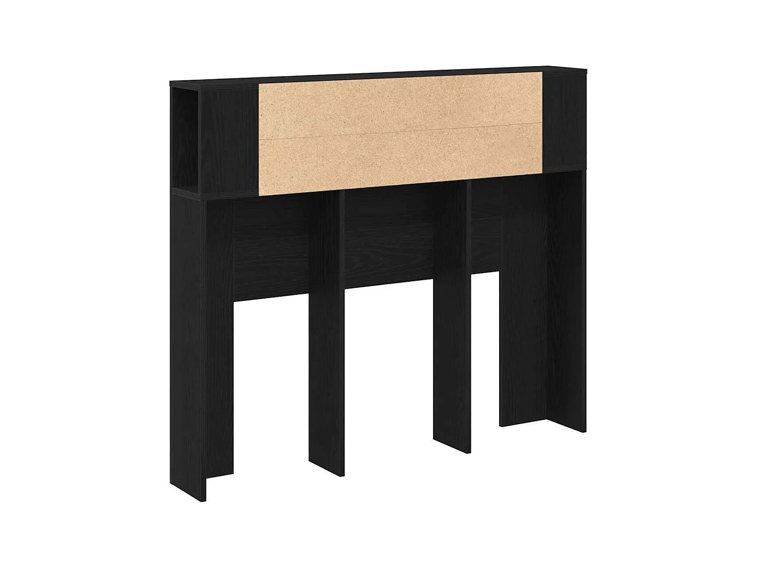 Zwarte eiken hoofdeindekast 120 x 19 x 104,5 cm