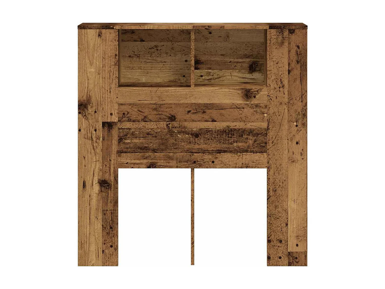 Mobiletto con testiera in legno antico 100x18,5x102,5 cm