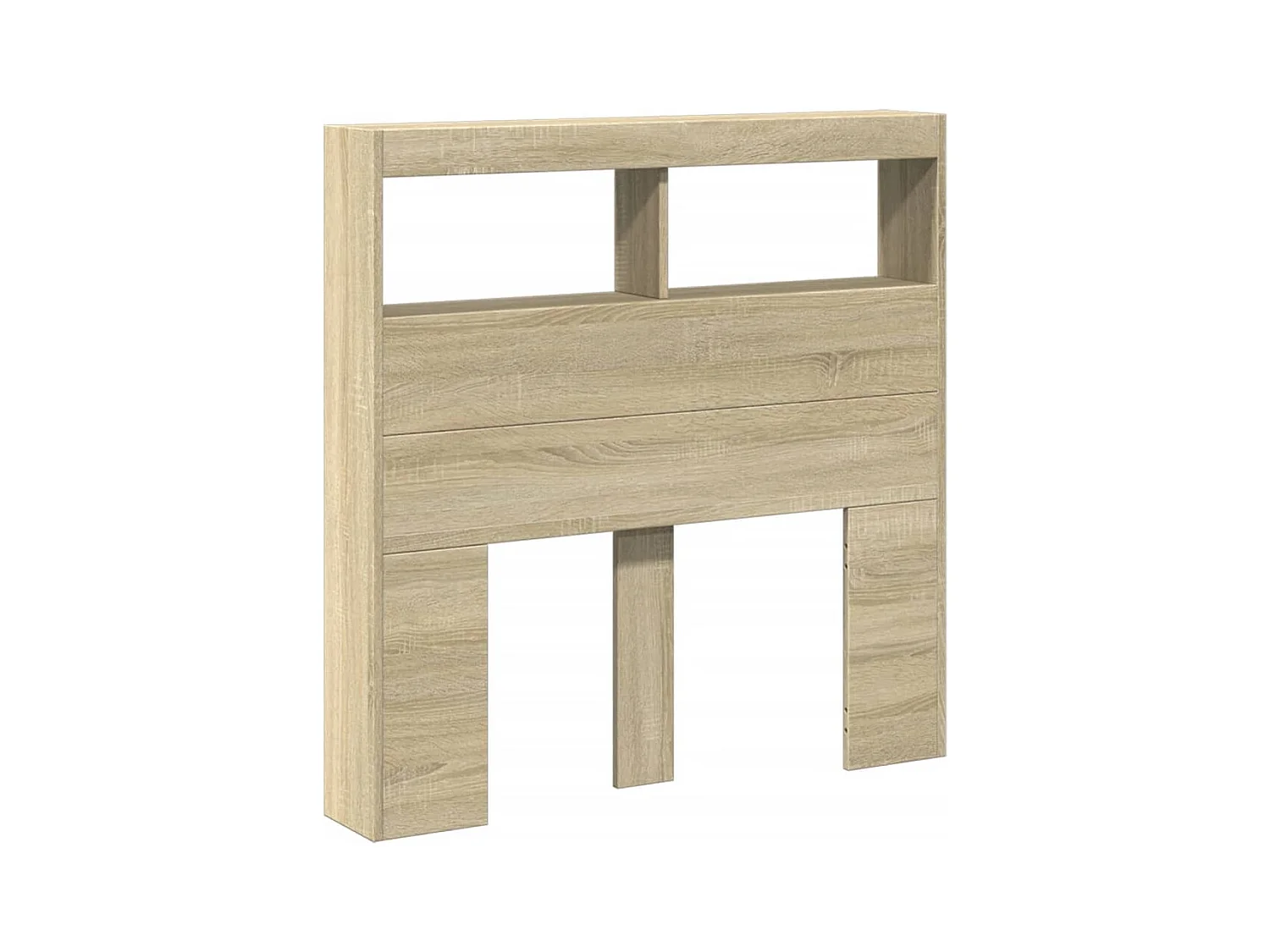 Cabecero de armario con LED roble Sonoma 100x17x102 cm