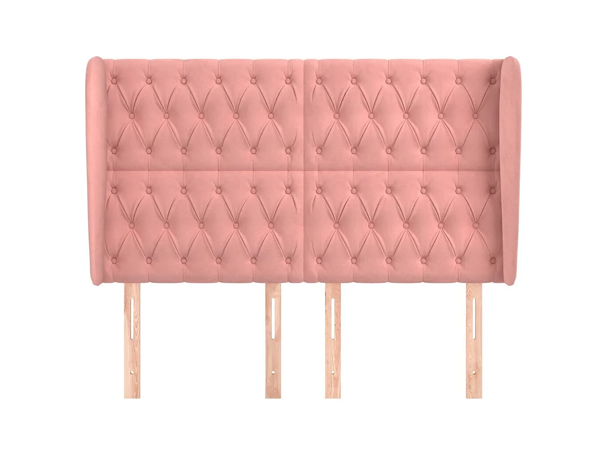 Hoofdbord met vleugels Rose 163x23x118/128 cm Fluweel