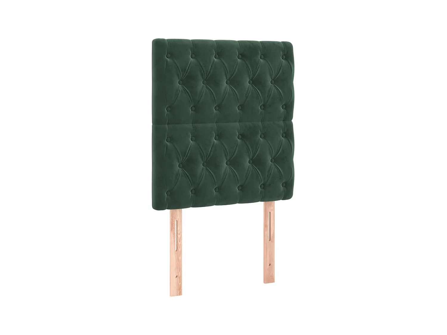 Cabeceros 2 uds Verde Oscuro 80x7x78/88 cm Terciopelo
