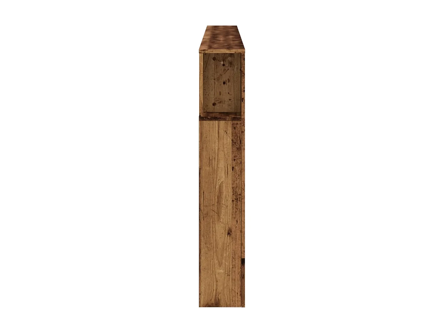 LED hoofdeinde oud hout 220x18.5x103.5cm bewerkt hout