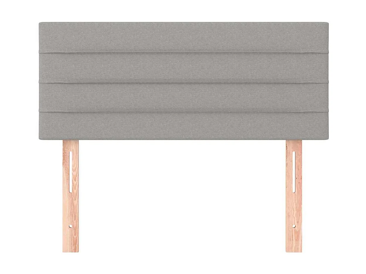 Tête de lit Gris clair 90x5x78/88 cm Tissu