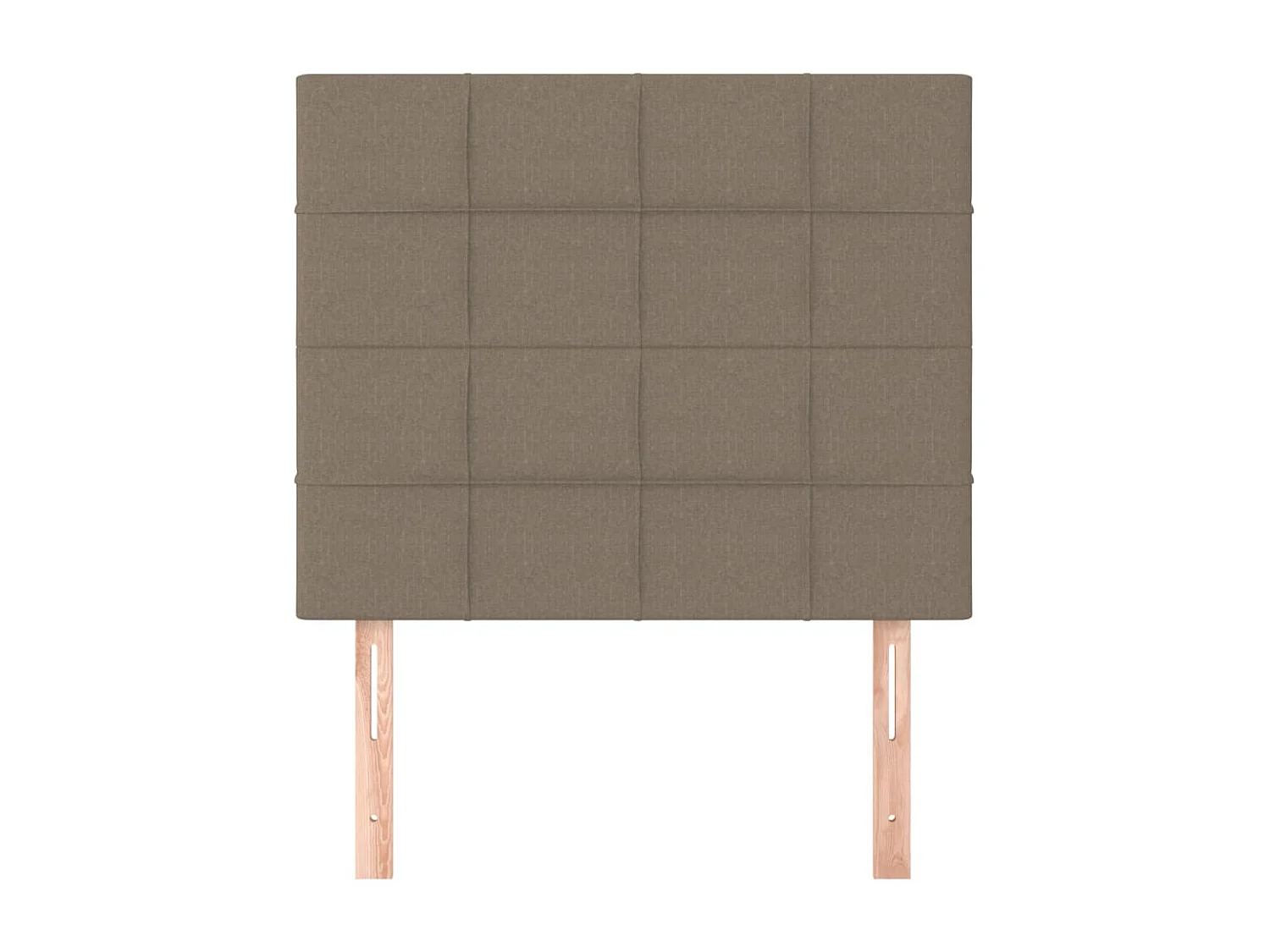 Têtes de lit 2 pcs Taupe 100x5x78/88 cm Tissu