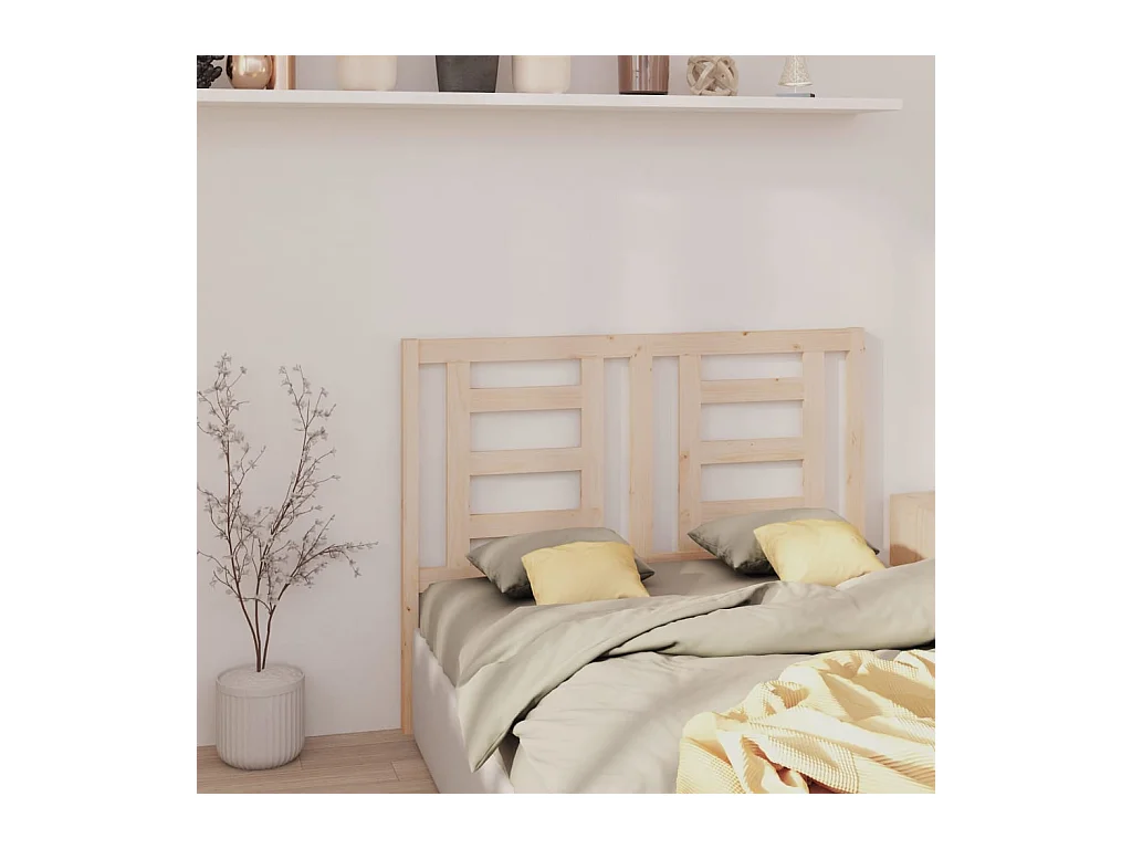 Hoofdbord 146x4x100 cm Massief grenenhout