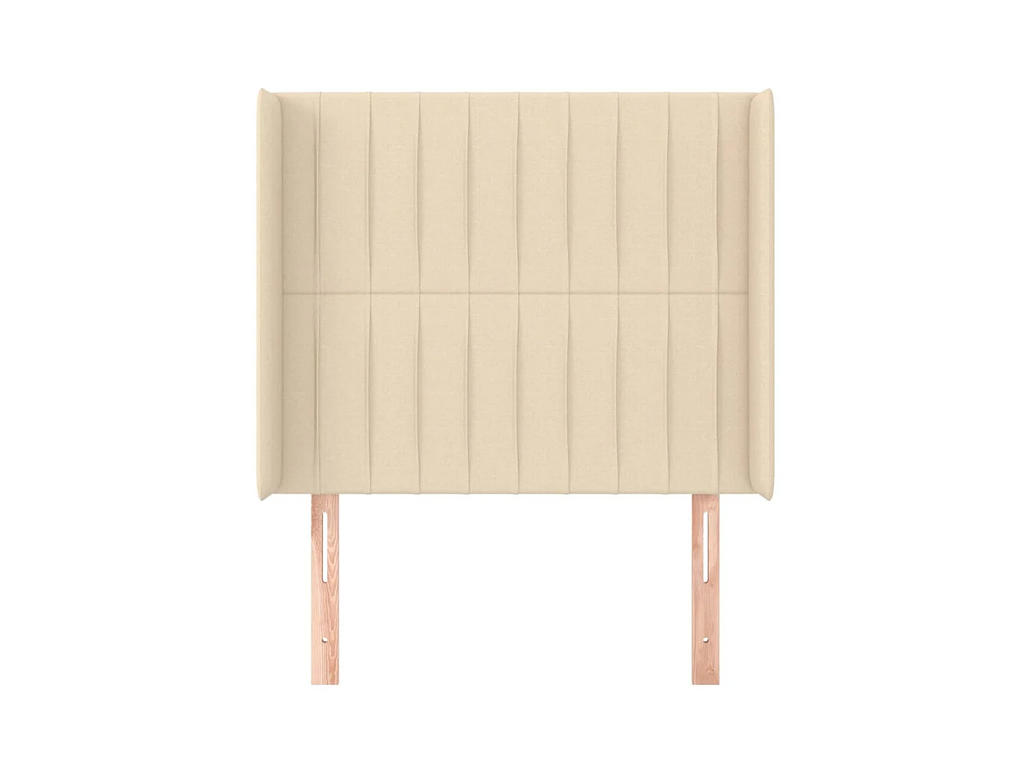 Cabecero con alas Crema 83x16x118/128 cm Tela