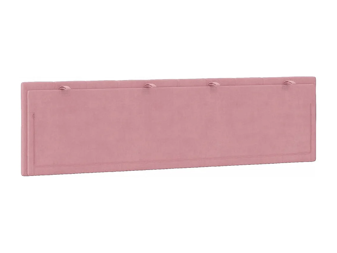 Cuscino testiera rosa 180 cm velluto