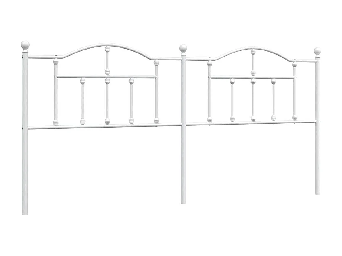 Cabecero de metal blanco 200 cm