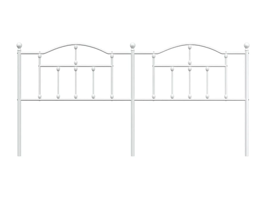 Cabecero de metal blanco 200 cm