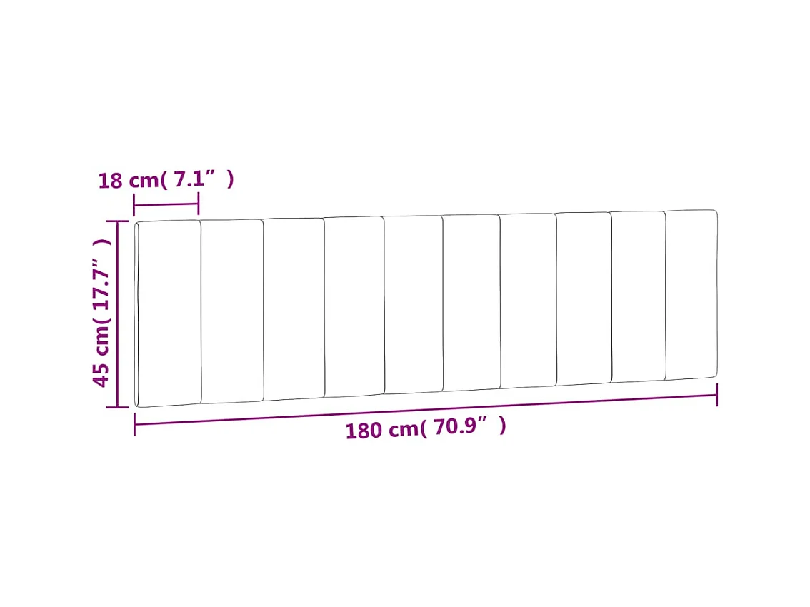 Donkergroen hoofdbordkussen 180 cm fluweel