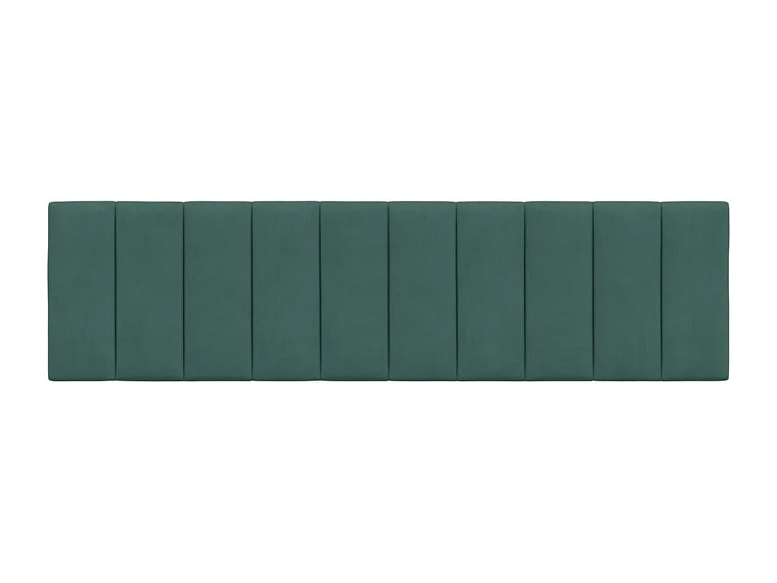 Coussin de tête de lit vert foncé 180 cm velours