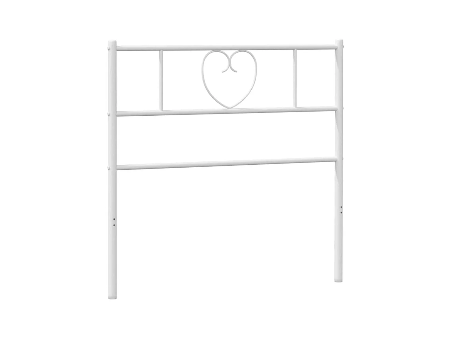 Wit metalen hoofdbord 90 cm