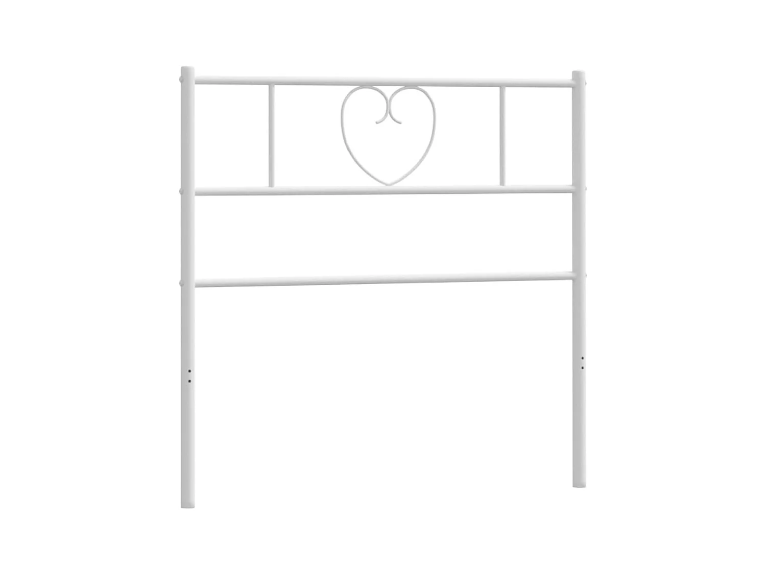 Wit metalen hoofdbord 90 cm