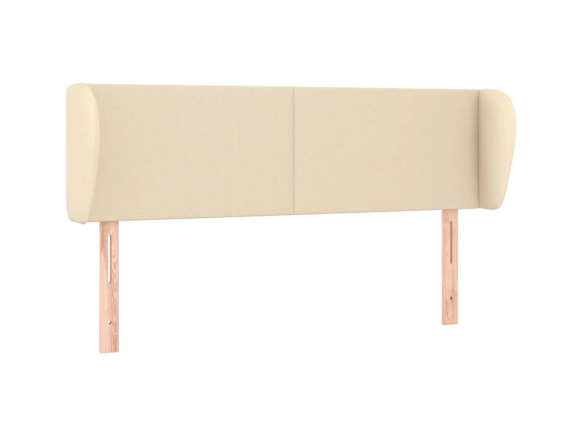 Cabecero con alas Crema 147x23x78/88 cm Tela
