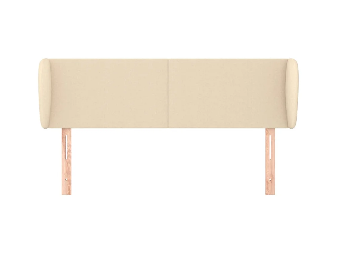 Cabecero con alas Crema 147x23x78/88 cm Tela