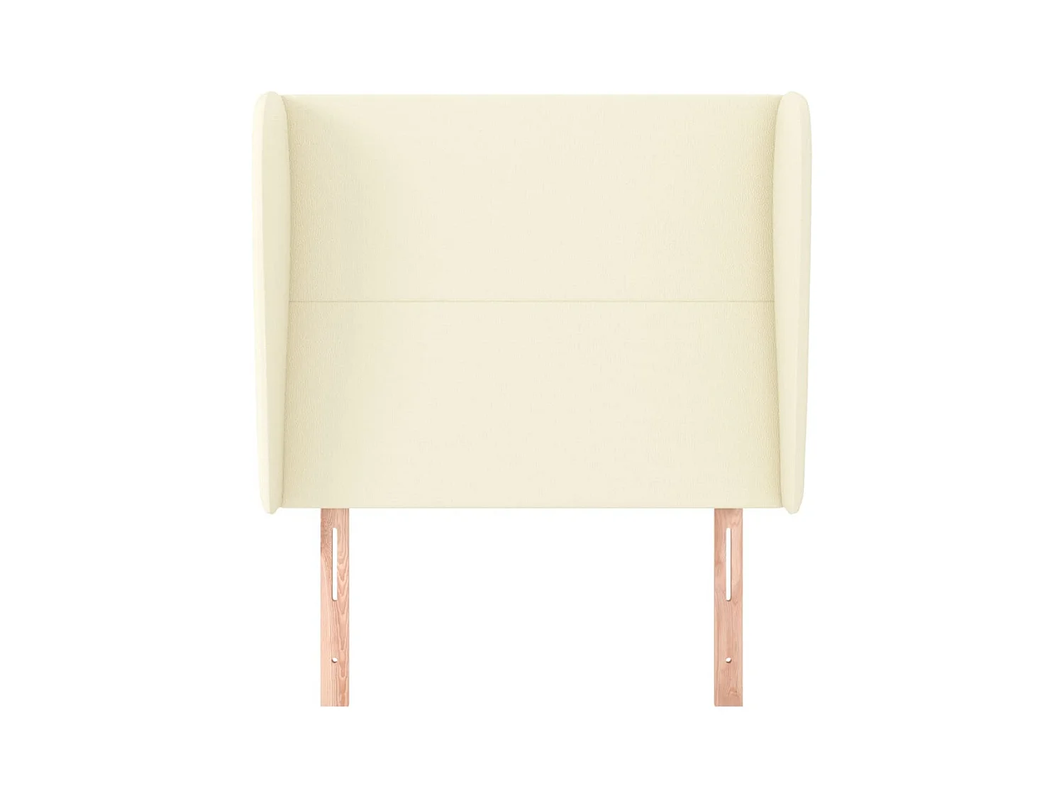 Tête de lit avec oreilles Crème 93x23x118/128 cm Similicuir