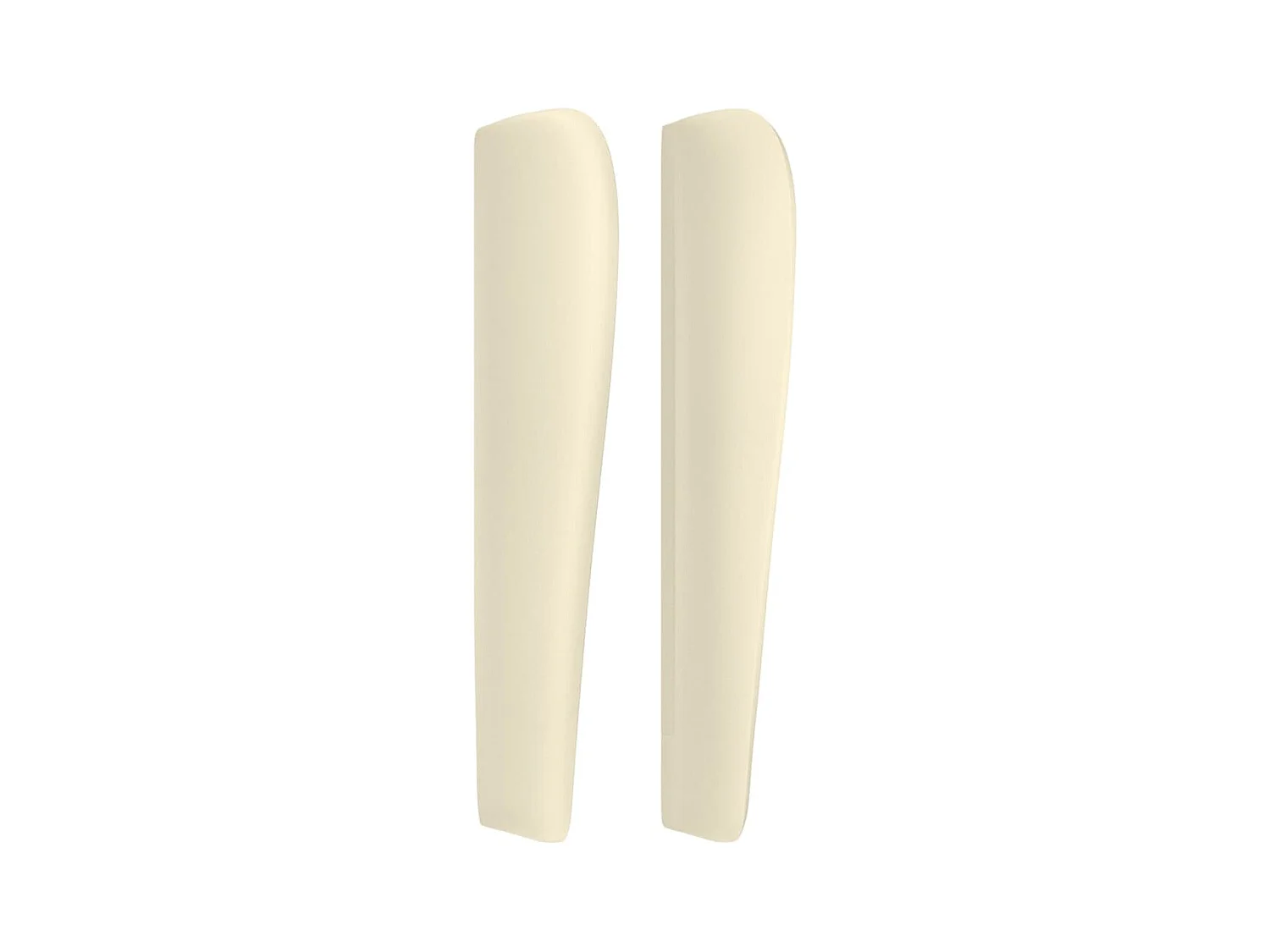 Tête de lit avec oreilles Crème 93x23x118/128 cm Similicuir