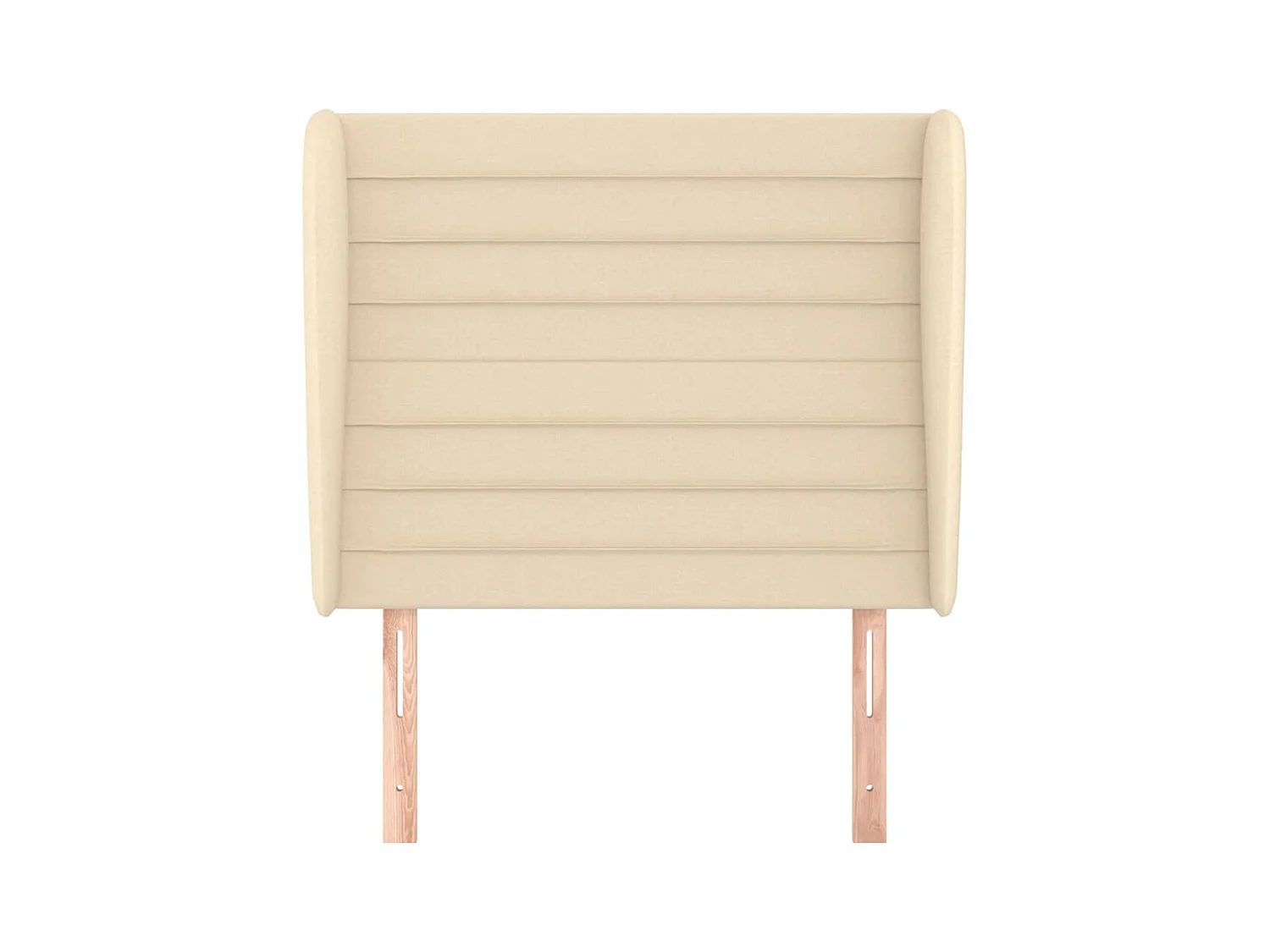 Cabecero con alas Crema 83x23x118/128 cm Tela