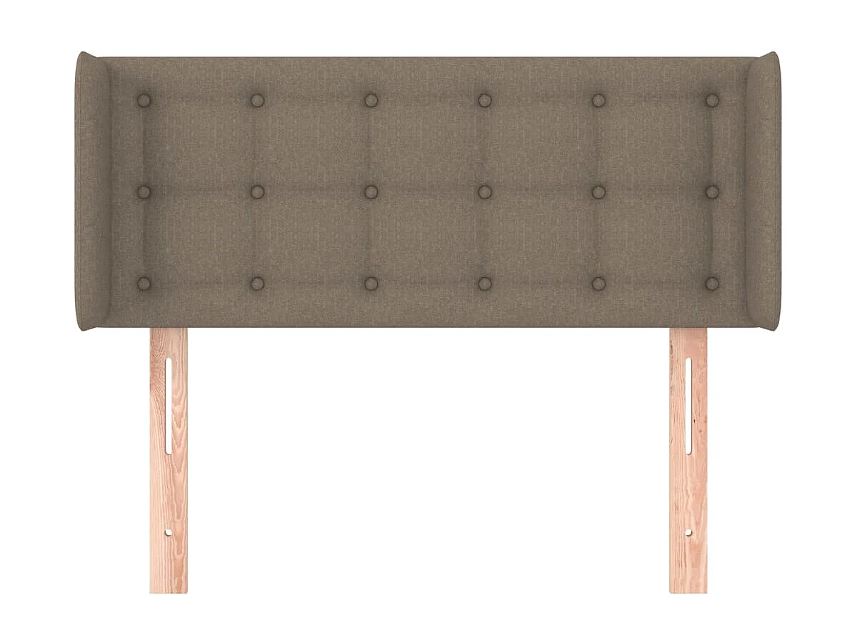 Hoofdbord met vleugels Taupe 93x16x78/88 cm Stof