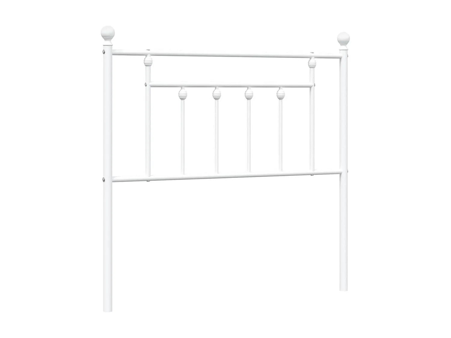 Tête de lit métal blanc 90 cm