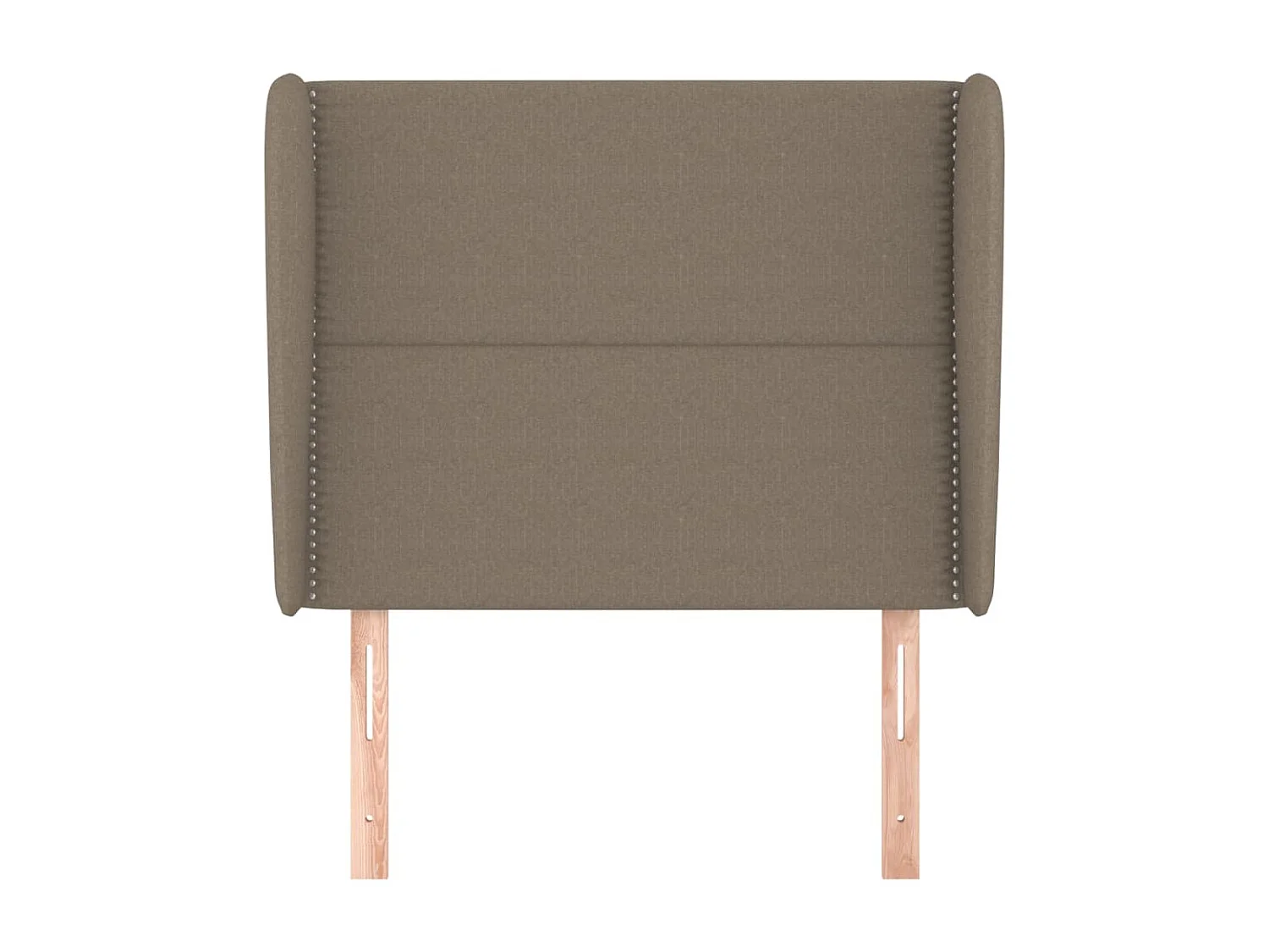 Testiera con ali Taupe 103x23x118/128 cm Tessuto