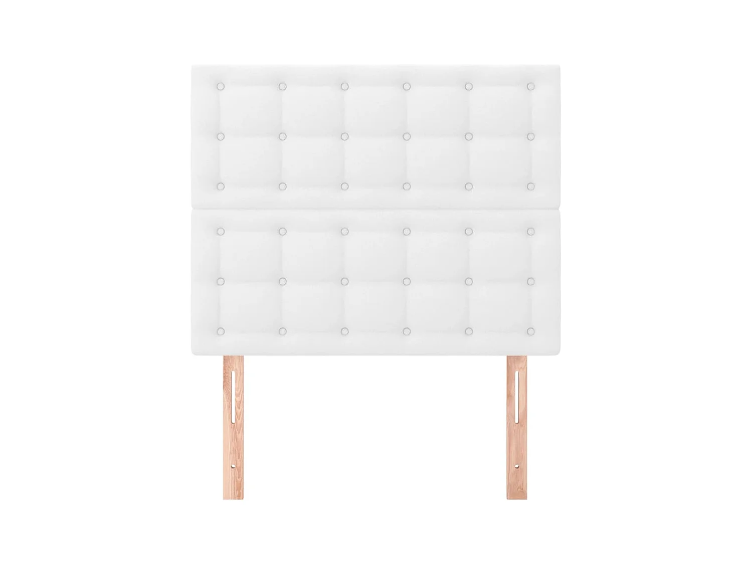Têtes de lit 2 pcs Blanc 90x5x78/88 cm Similicuir