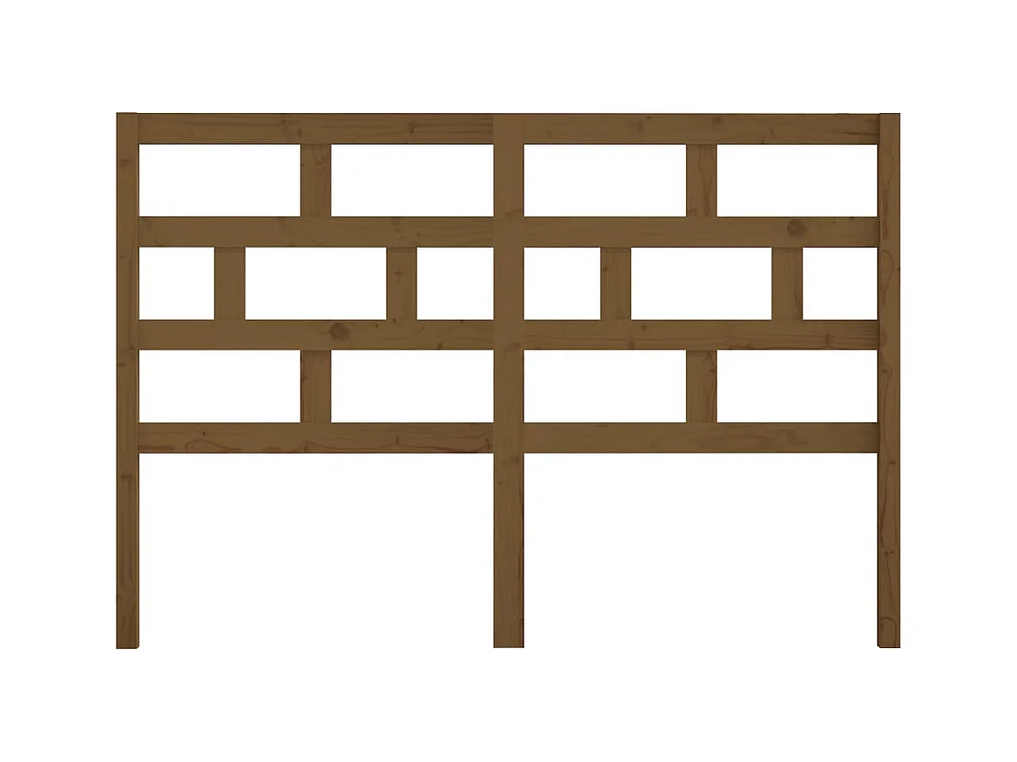 Honingbruin hoofdbord 146x4x100 cm massief grenenhout