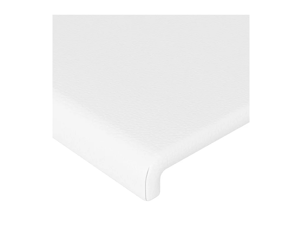 Hoofdborden 2 stuks Wit 72x5x78/88 cm Kunstleer