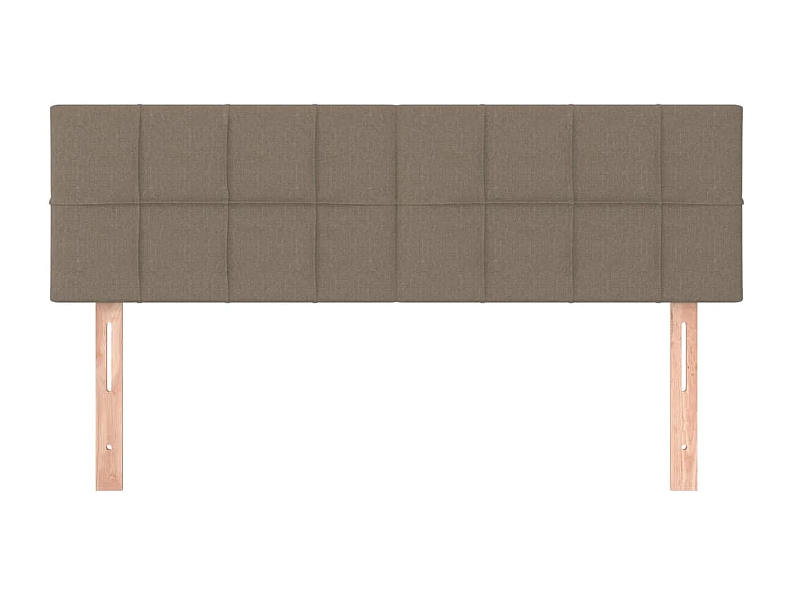 Têtes de lit 2 pcs Taupe 72x5x78/88 cm Tissu