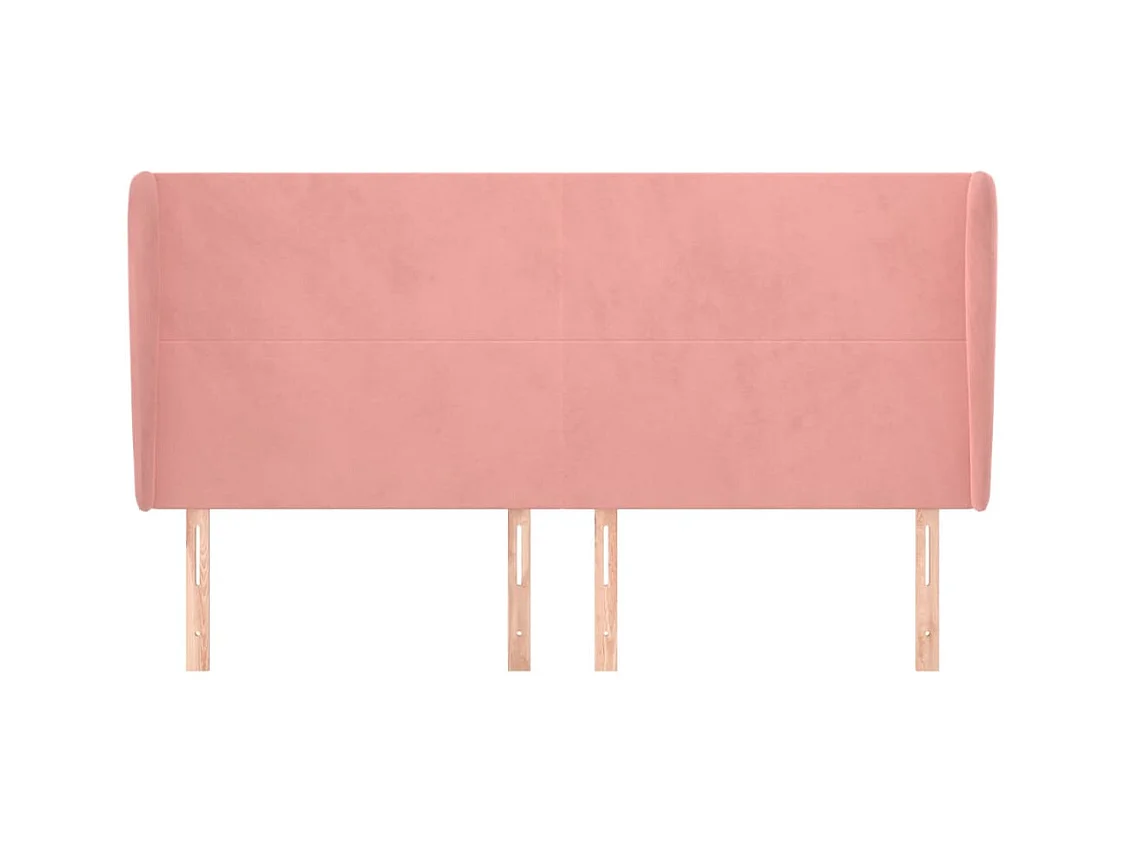 Hoofdbord met vleugels Rose 183x23x118/128 cm Fluweel