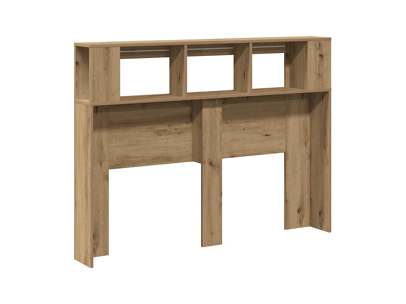 Cabecero LED en roble artesanal 140x18,5x103,5 cm