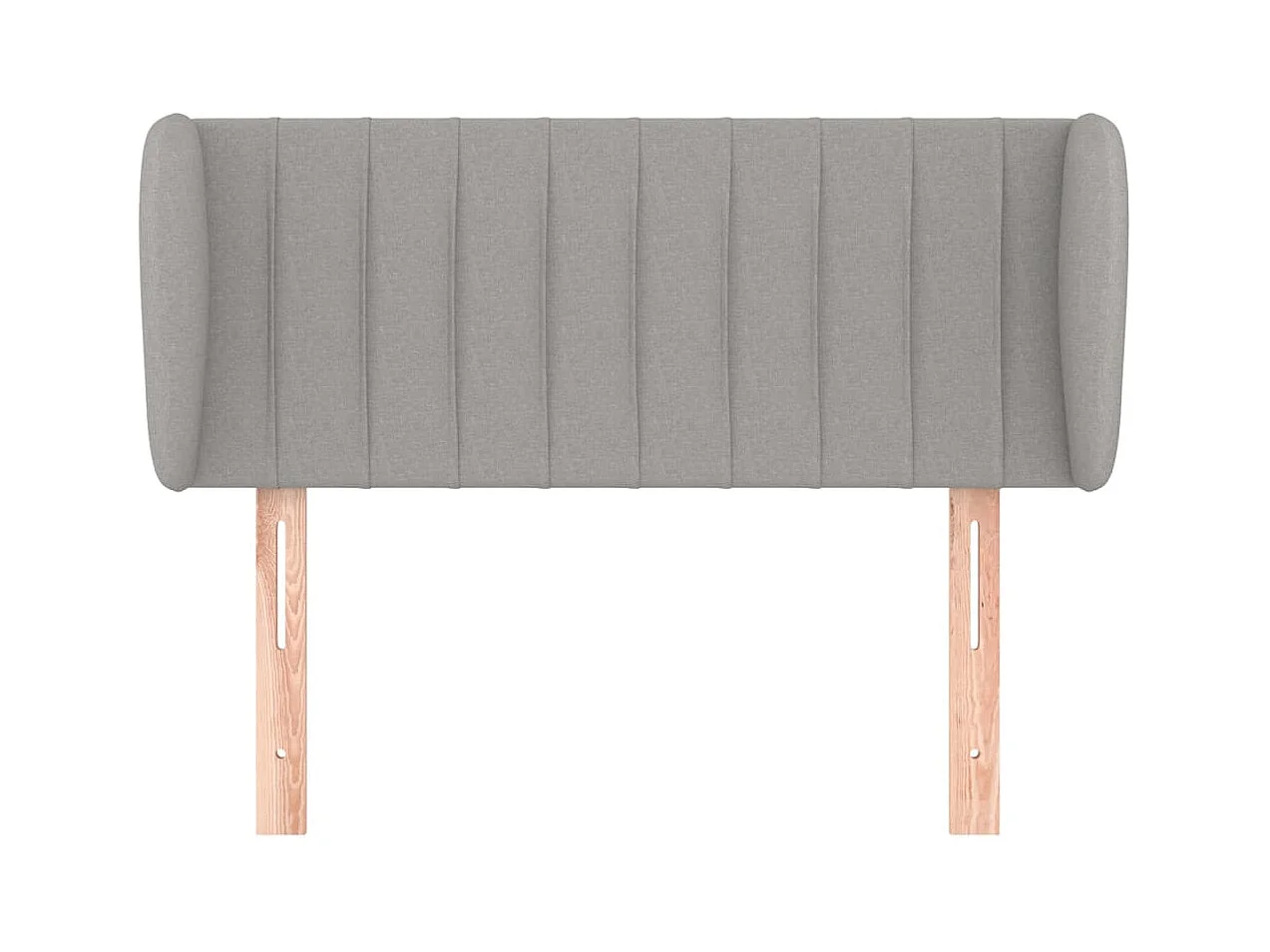Tête de lit avec oreilles Gris clair 103x23x78/88 cm Tissu