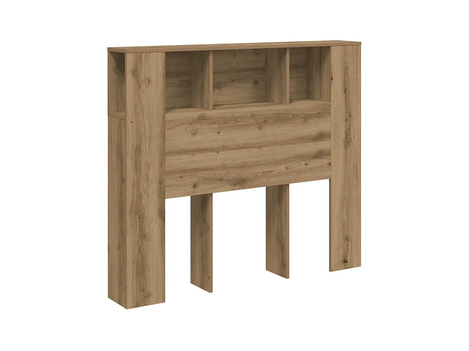 Armoire de tête de lit chêne artisanal 120x19x104,5 cm