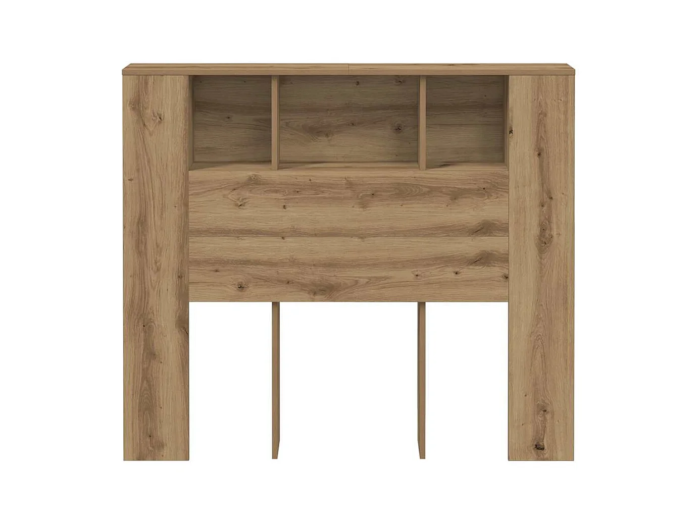 Armoire de tête de lit chêne artisanal 120x19x104,5 cm