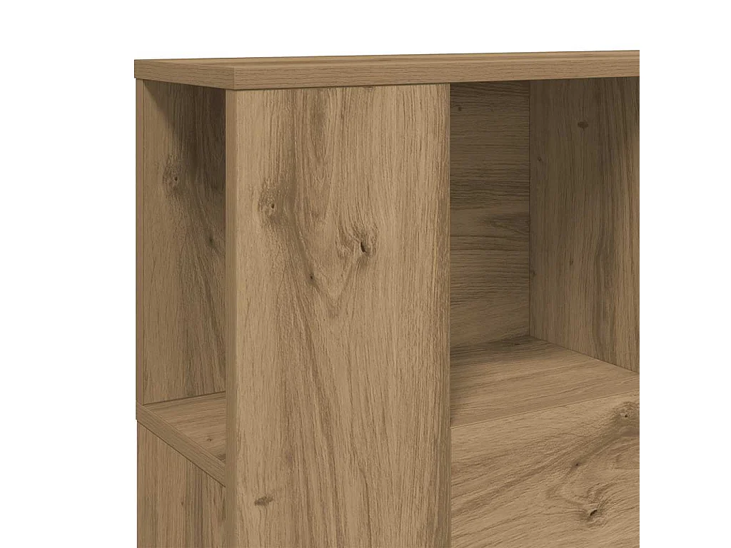 Armoire de tête de lit chêne artisanal 120x19x104,5 cm