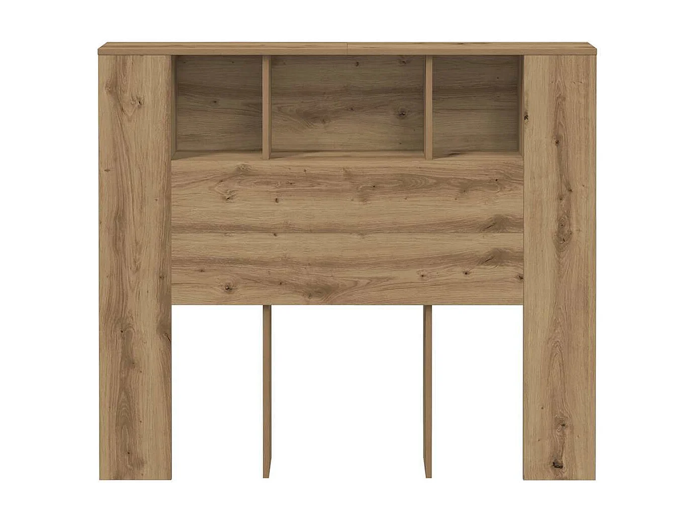 Armoire de tête de lit chêne artisanal 120x19x104,5 cm